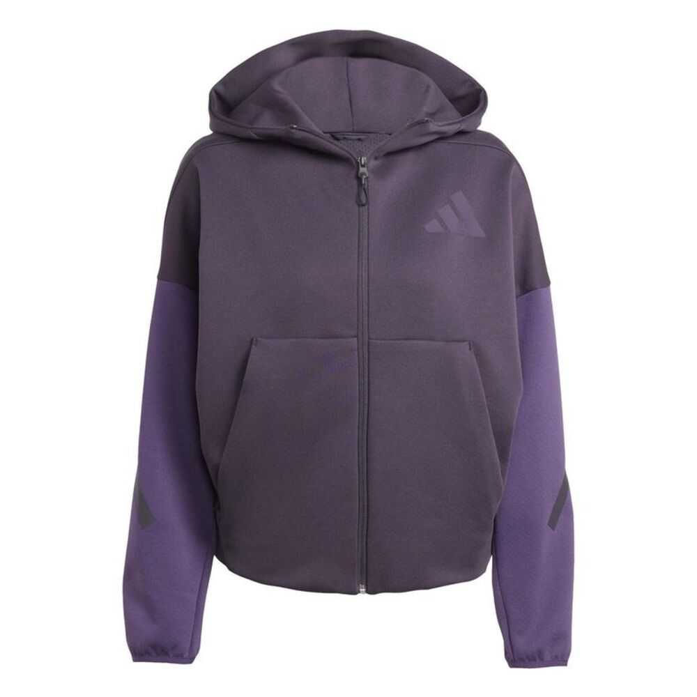 Adidas Womens/Ladies Z.N.E. Relaxed Fit Full Zip Hoodie / Aurora Black